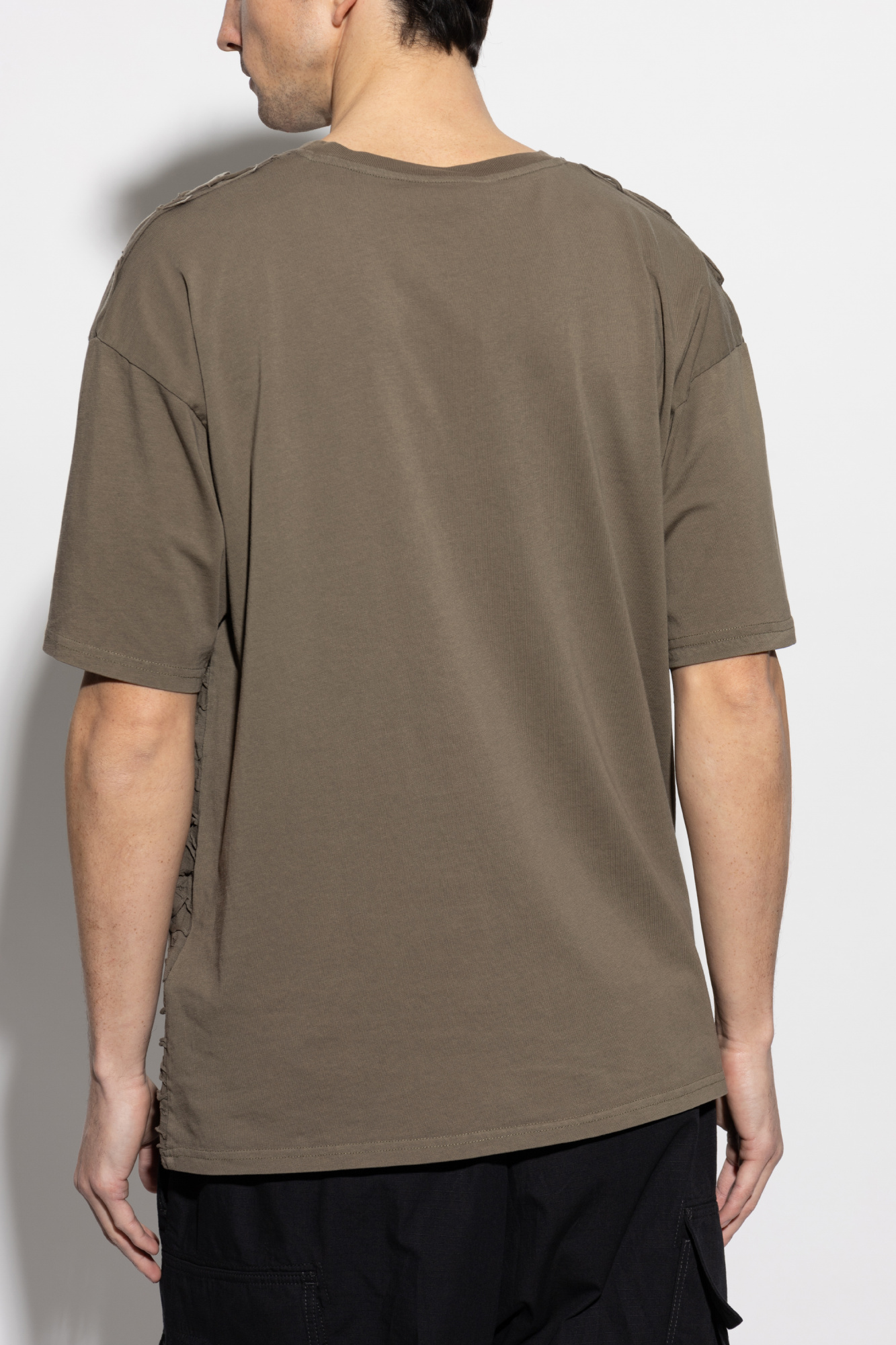 【送料&関税込】Diesel T-boxt-r29 T-shirt T-BOXT-R29 T-shirt with hole detail｜ブラック｜メンズ｜DIESEL